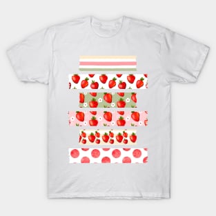 Strawberry Washi Tapes T-Shirt